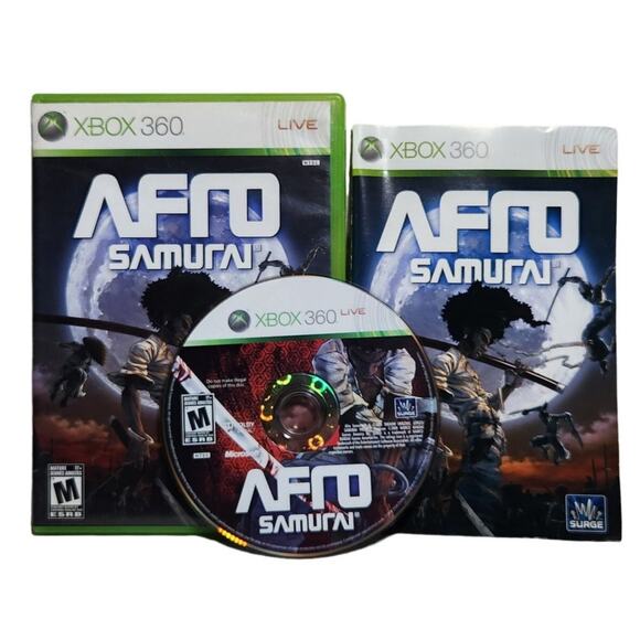 Afro Samurai Microsoft Xbox 360 Live CIB 2009 Video Game Pre-owned - Picture 9 of 9